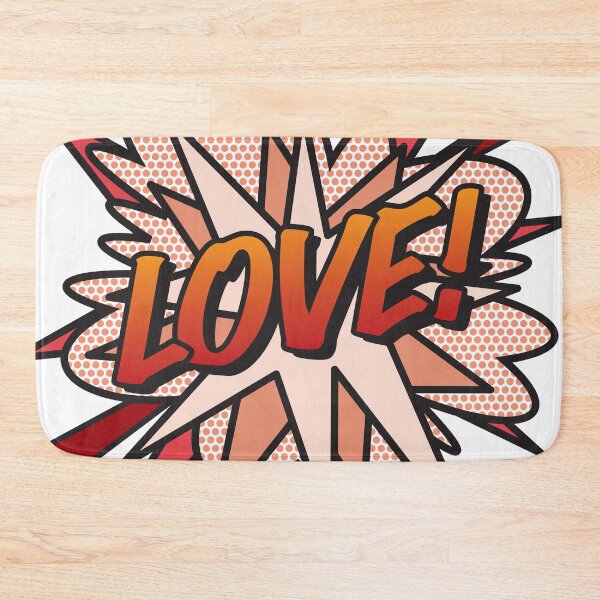 Item preview, LOVE Comic Book Pop Art Modern Fun Graphic designed and sold by theimagezone.