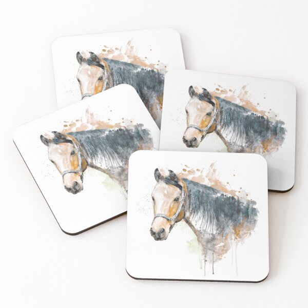 Item preview, Brown Horse Watercolor Portrait designed and sold by caracatita75.