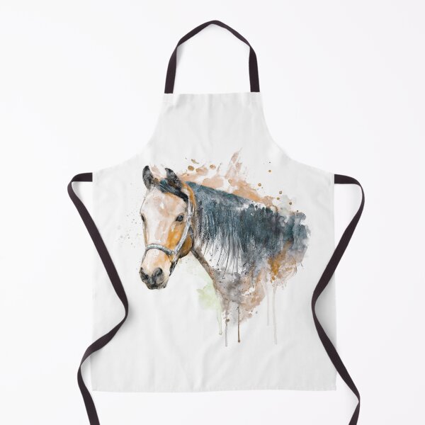 Item preview, Brown Horse Watercolor Portrait designed and sold by caracatita75.