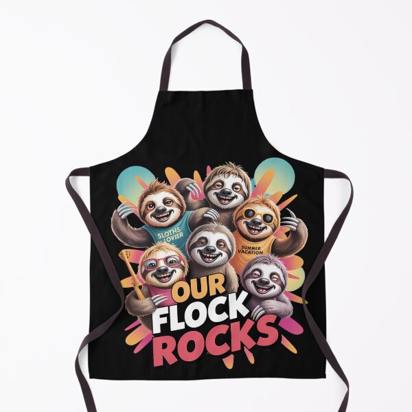Item preview, Our Sloth Flock Rocks Cute Sloths On Vacation designed and sold by SurrealArtSzysz.