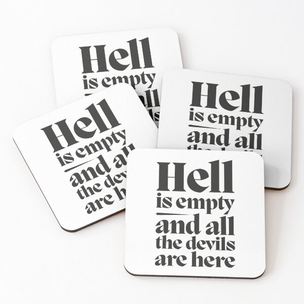 Item preview, Hell is Empty and All the Devils Are Here - William Shakespeare The tempest designed and sold by ratartdesign.