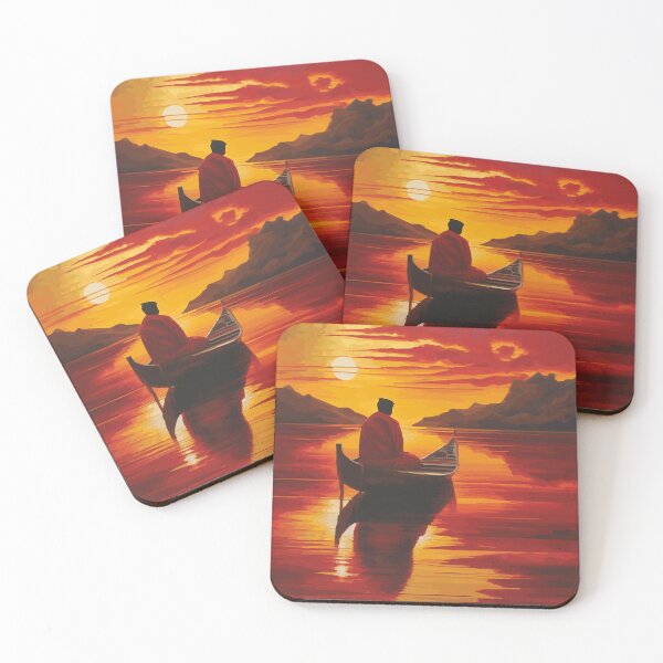 Item preview, Guided by Dusk’s Fire | Abstract African-Inspired Landscape Art | African Sunset designed and sold by DinaMite-Art.