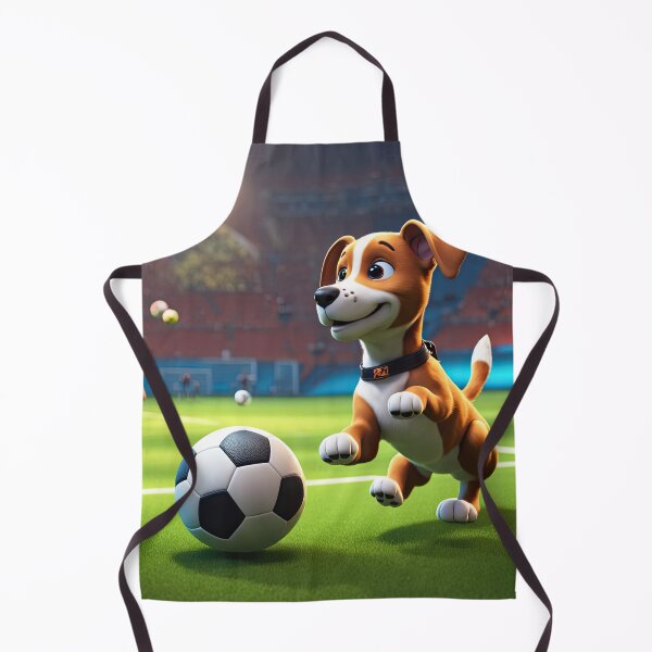 Item preview, Puppy playing soccer designed and sold by Colin Bentham.