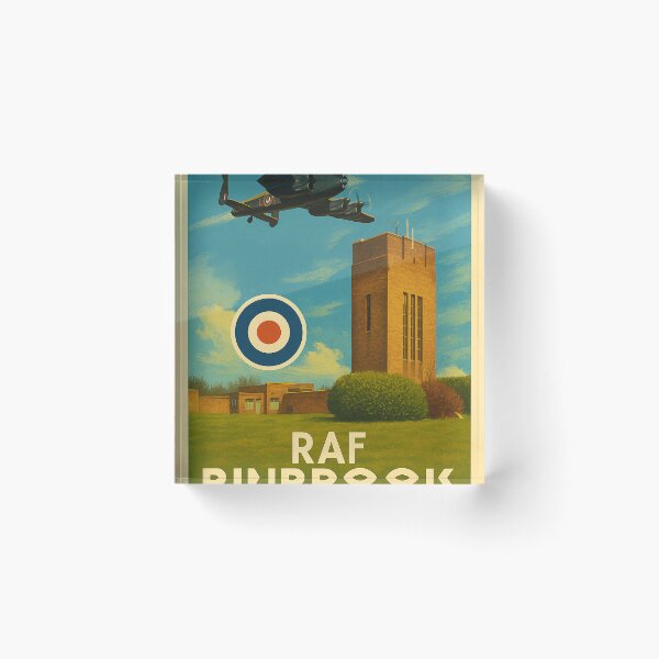 Item preview, RAF Binbrook Vintage Poster designed and sold by Airpower Art.