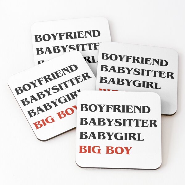 Item preview, Boyfriend, Babysitter, Babygirl, Big Boy (black) designed and sold by lilyscribbles.