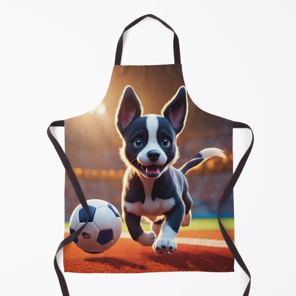 Item preview, Puppy playing soccer designed and sold by Colin Bentham.