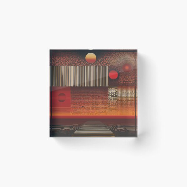 Item preview, Sunrise in Shapes-A Geometric Awakening designed and sold by DinaMite-Art.
