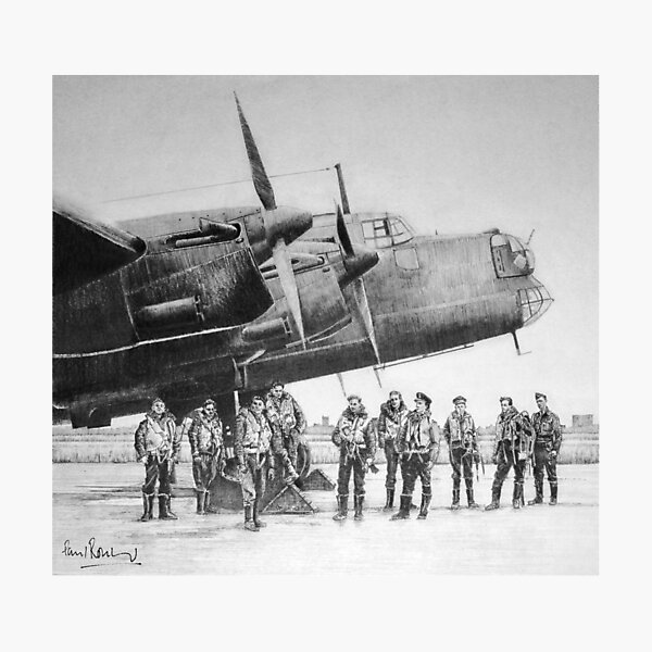 Item preview, WW2 RAF Halifax Bomber Crew. designed and sold by Paul Rowland.