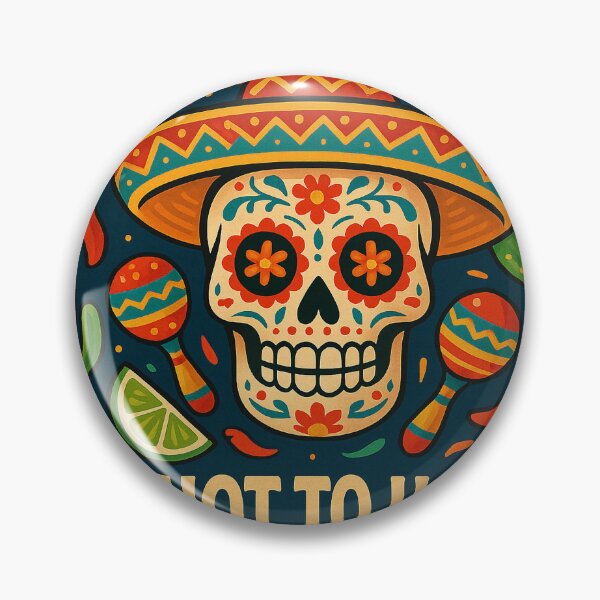 Item preview, Too Hot to Handle – Bold Cinco de Mayo Sugar Skull Design designed and sold by BoBiloArt.