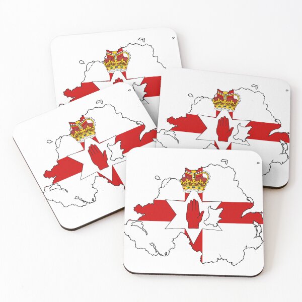 Item preview, Flag map of Northern Ireland designed and sold by Beluga Cat.