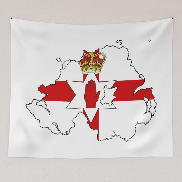 Item preview, Flag map of Northern Ireland designed and sold by Beluga Cat.