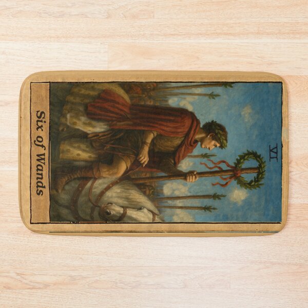 Item preview, Tarot: Six of Wands designed and sold by skoolsarecool.