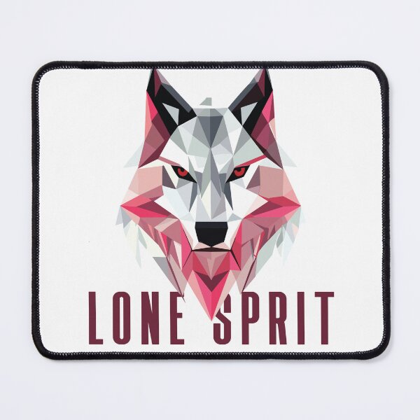 Item preview, Lone Spirit Wolf – Geometric Animal Art Design designed and sold by PrintMastery.