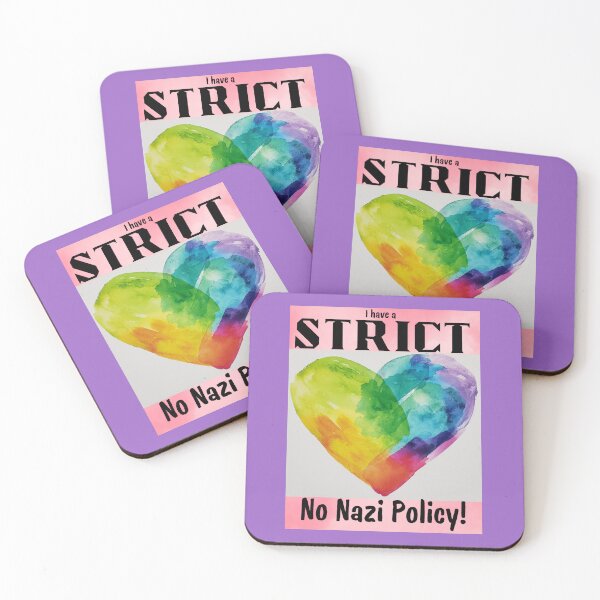 Item preview, STRICT No Nazi Policy! designed and sold by Project Remission, LLC.