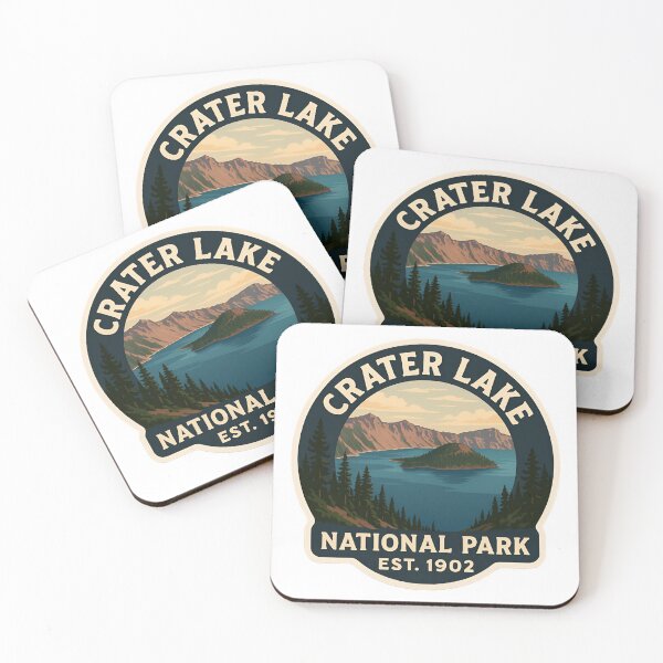 Item preview, US Crater Lake National Park Deep Water in a Sleeping Volcano est. 1902 designed and sold by SkeletonsDanger.