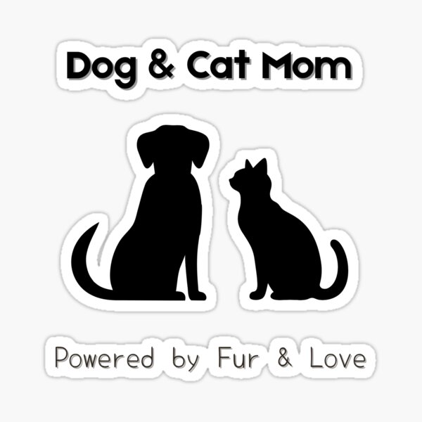 Item preview, Dog and Cat Mom Shirt – Cute Pet Lover Gift for Fur Moms, Animal Lover Quote, Paw Print Design designed and sold by ArtbotsGallery.