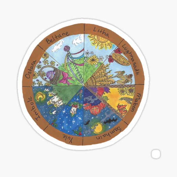 Wheel of the Year Sticker