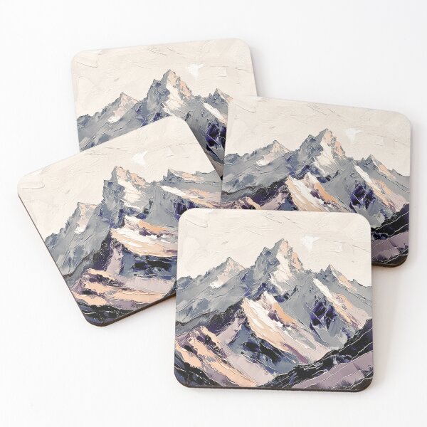 Item preview, abstract rugged mountains designed and sold by SKULLARTISTRY.