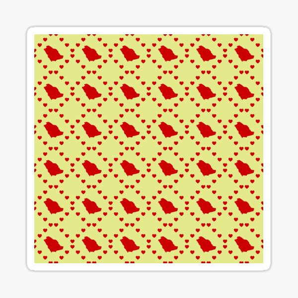 Item preview, Saudi Arabia Seamless Heart Pattern designed and sold by TheIconSmith.