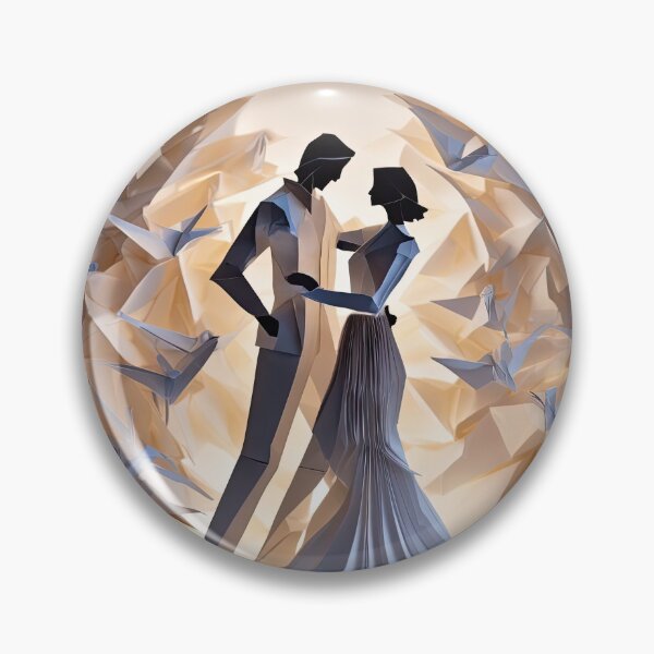 Artikelvorschau, Hochzeitspaar Origami Style entworfen und verkauft von cglightNingART.