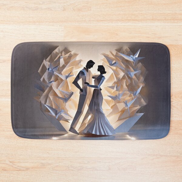 Item preview, Wedding couple origami style designed and sold by cglightNingART.