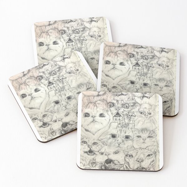 Item preview, Cat Kitty Kittens drawing designed and sold by iamsosorrrry.