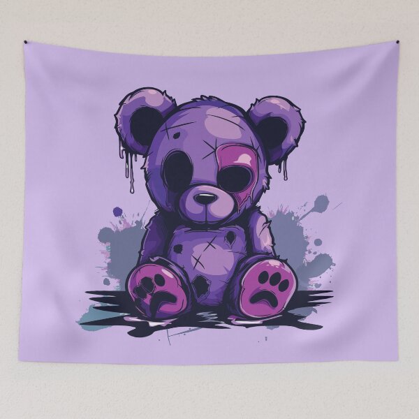 Item preview, Cute teddy bear in a bad mood designed and sold by drizzd.
