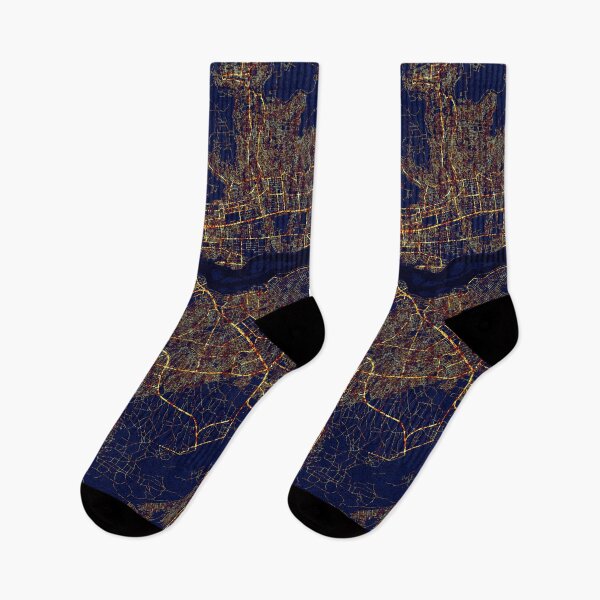 Item preview, Bamako, Mali Map - City At Night designed and sold by deMAP.