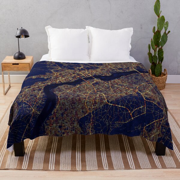 Item preview, Bamako, Mali Map - City At Night designed and sold by deMAP.