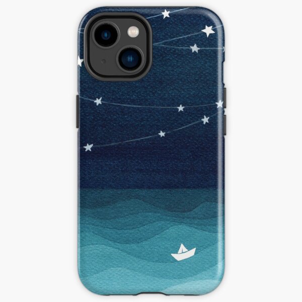 Garland of stars, teal ocean iPhone Tough Case