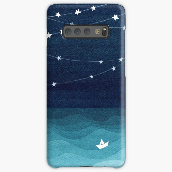 Garland of stars, teal ocean Samsung Galaxy Snap Case