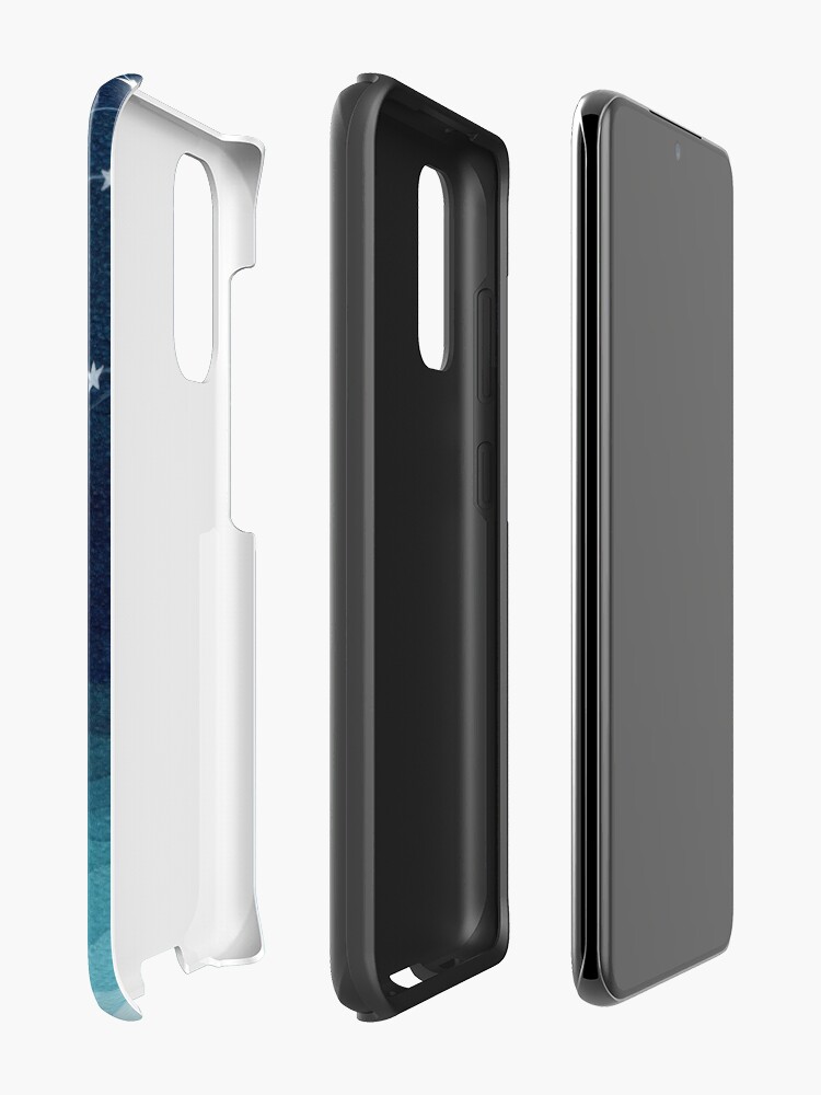 Alternate view of Garland of stars, teal ocean Case & Skin for Samsung Galaxy