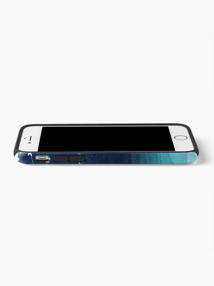 Alternate view of Garland of stars, teal ocean iPhone Case & Cover