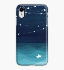 Garland of stars, teal ocean iPhone XR Case