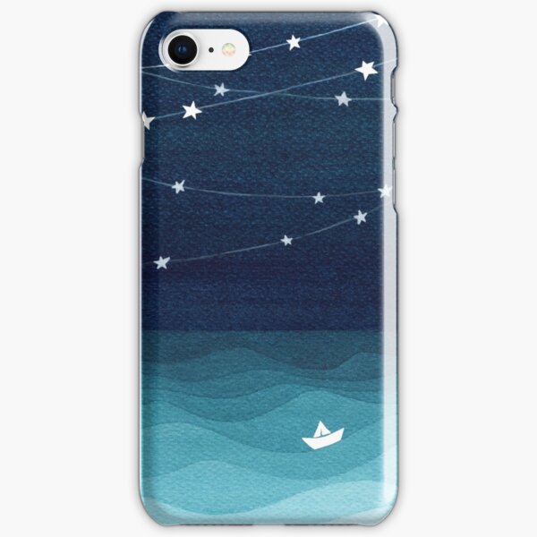 Garland of stars, teal ocean iPhone Snap Case