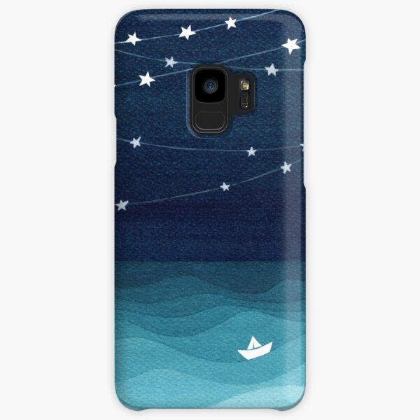 Garland of stars, teal ocean Samsung Galaxy Snap Case