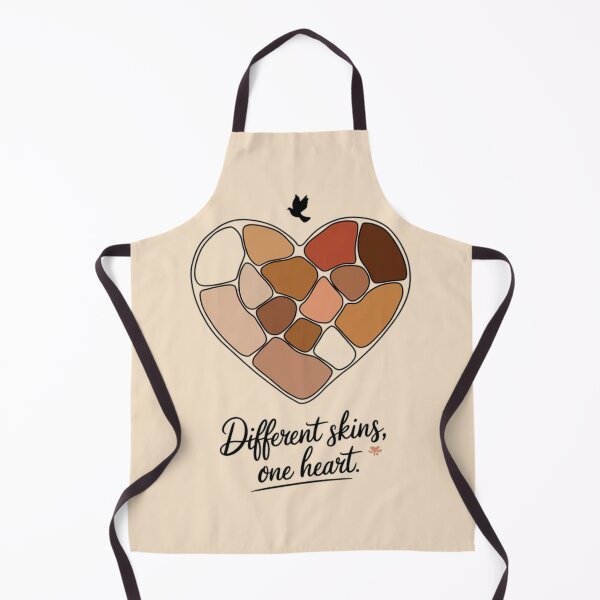 Item preview, Different Skins One Heart | Be a Nice Human | Unity and Diversity Equality Quote designed and sold by BMLprint ⭐⭐⭐⭐⭐.