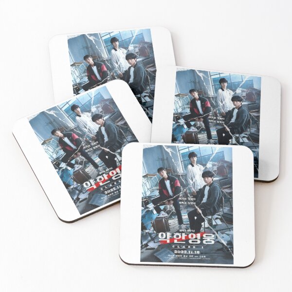 Item preview, Weak Hero Class 1 Poster – Korean Drama Character Trio | Urban Classroom Scene designed and sold by rowawas.