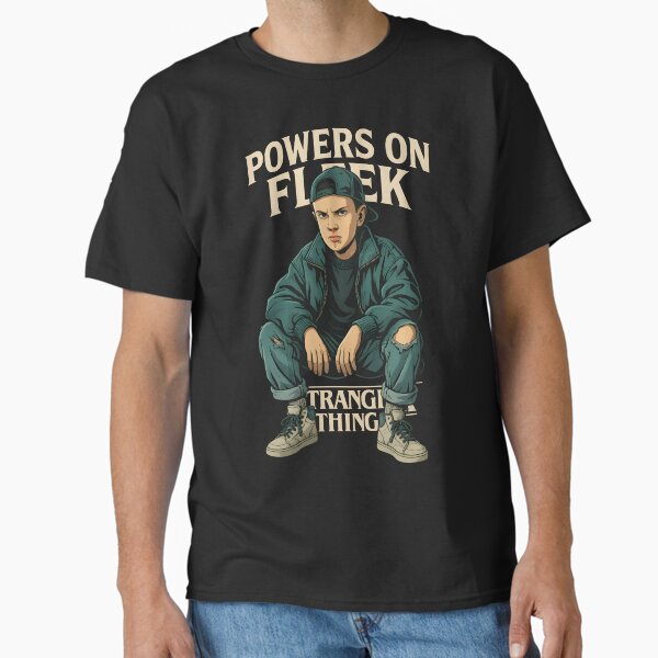 Item preview, Streetwear Eleven – “Powers on Fleek” | Neon Drip Stranger Things Fanart Shirt designed and sold by WAUZ.