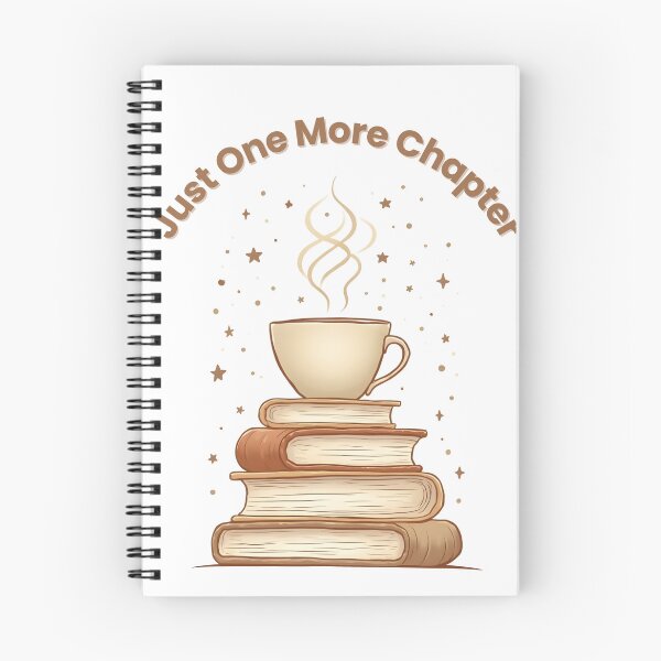 Item preview, Just One More Chapter – Cozy Book Lover Quote Design, Aesthetic Reading Gift for Readers & Students designed and sold by ArtbotsGallery.