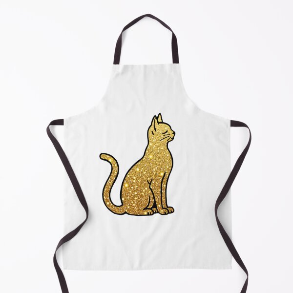 Item preview, Gold Sparkling Smug Cat designed and sold by Trending Designs.