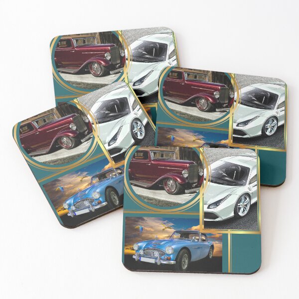 Item preview, Vintage Meets Modern: Artistic Classic & Supercars Collage designed and sold by Arte82.