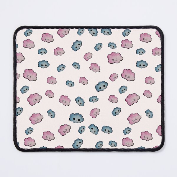 Item preview, Smiling Clouds – Pastel Hand-Drawn Pattern designed and sold by KawaiiNugs.