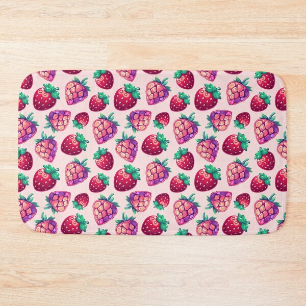 Item preview, Crystal Strawberry and Red Berries Seamless Pattern  Gemstone Style Strawberry and Berry Fruits Background designed and sold by Anastasiia Yurevych.