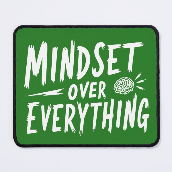 Item preview, Mindset Over Everything Bold Motivational T-Shirt designed and sold by gtrock.