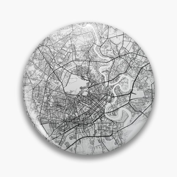 Item preview, Mapa de la ciudad de Ho Chi Minh de Vietnam - Luz designed and sold by deMAP.