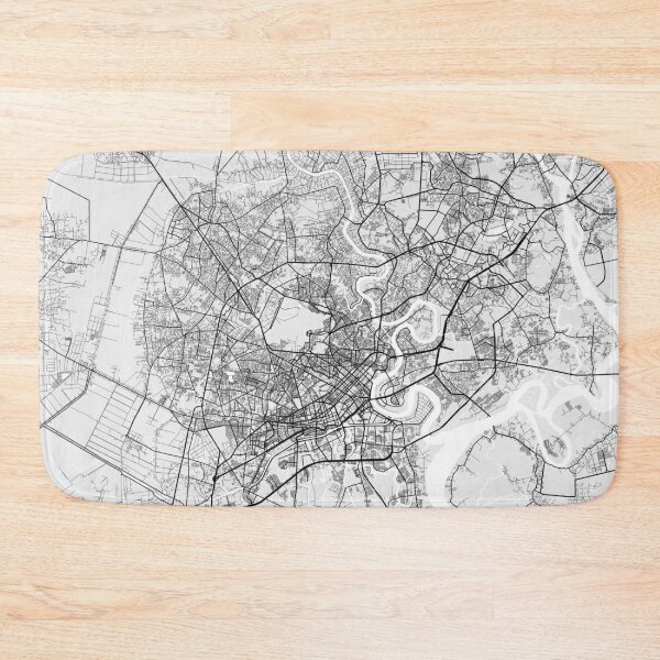 Item preview, Ho Chi Minh City Map of Vietnam - Light designed and sold by deMAP.