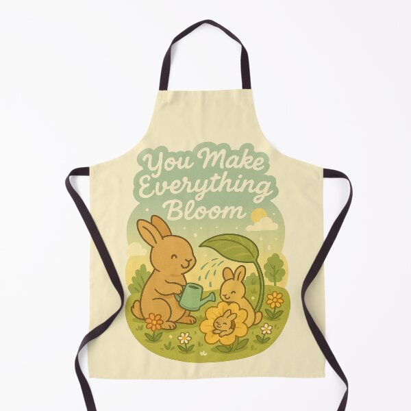 Item preview, You Make Everything Bloom – Mother's Day Bunny and Baby Flower Garden Art designed and sold by Patternicity.