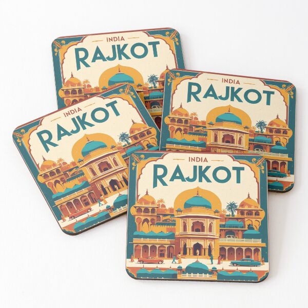 Item preview, Rajkot India Vintage Travel Tourism  designed and sold by TravelersGems.