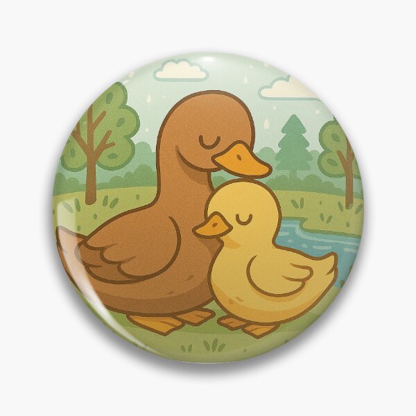 Item preview, Por siempre su bebé – Ilustración del abrazo de un pato y un patito para el Día de la Madre designed and sold by Patternicity.